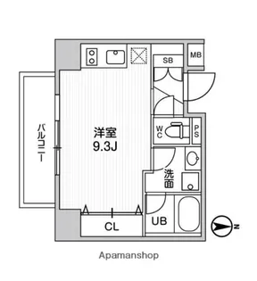 ジェノヴィア南千住Ⅲスカイガーデン【5階】の間取り