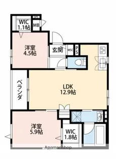 BELLE VIE【4階】の間取り