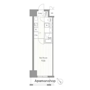 ジョイシティ蔵前【9階】の間取り