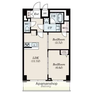 ALIVIS一之江【6階】の間取り