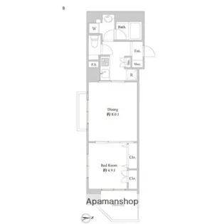 ルクレ東上野レジデンス【5階】の間取り