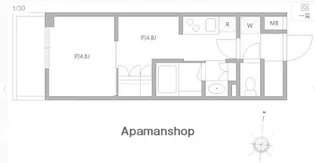 グランパセオ清澄白河Ⅱ【1階】の間取り