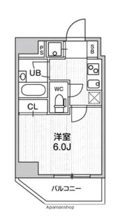 コンシェリア新橋【12階】の間取り