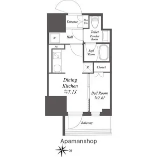 ドゥーエ亀戸Ⅱ【10階】の間取り