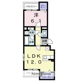 CREVANCE亀戸NORTH【2階】の間取り