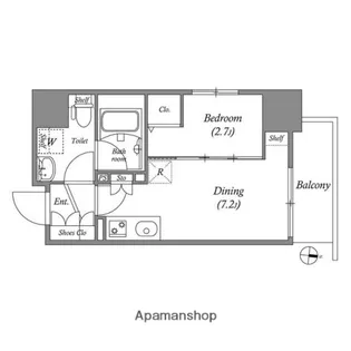 GRAN PASEO森下【4階】の間取り