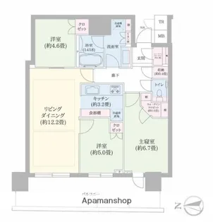 パークタワー晴海【28階】の間取り