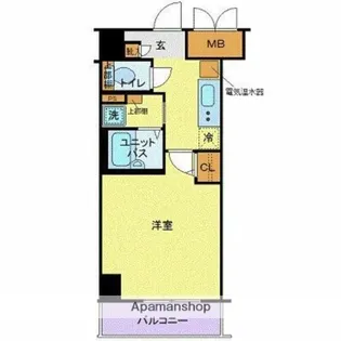 FORTIS水天宮前【5階】の間取り