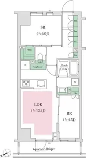 オープンレジデンシア葛西【4階】の間取り