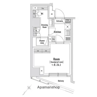 TRACK八丁堀【4階】の間取り