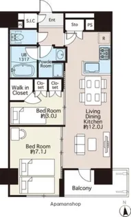 REFRAME5ASAKUSABASHI【13階】の間取り