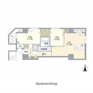 SKYWOOD錦糸町【6階】の間取り