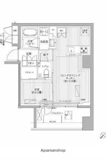 イニシア築地レジデンス【7階】の間取り