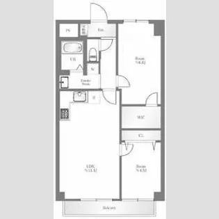 ドヌール蔵前【5階】の間取り