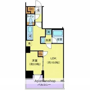 プレール・ドゥーク亀戸Ⅵ【4階】の間取り