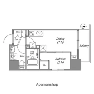 GRAN PASEO森下【4階】の間取り