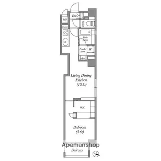 ASTILE日本橋浜町【6階】の間取り