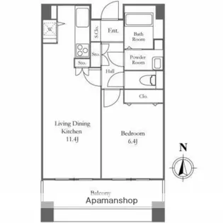 リバーシティ21イーストタワーズⅡ【24階】の間取り