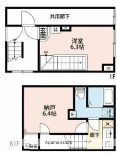 バークレーコート御徒町【1階】の間取り