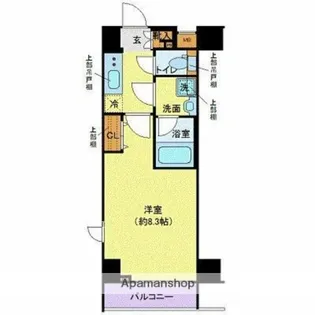 ガリシアレジデンス芝公園【2階】の間取り