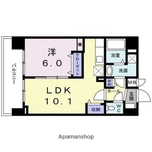 グランツ スエヒロ【7階】の間取り