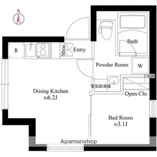 エスポワール門前仲町【5階】の間取り
