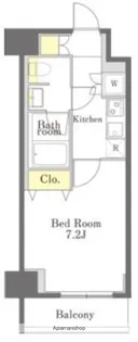 DIMUS勝どき【4階】の間取り