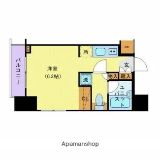 メインステージ錦糸町Ⅳ【10階】の間取り