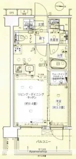 リビオ錦糸町【3階】の間取り
