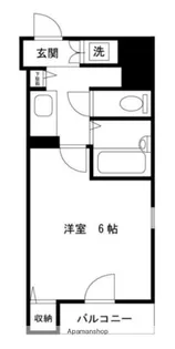 ファーストプレイス菊川【9階】の間取り