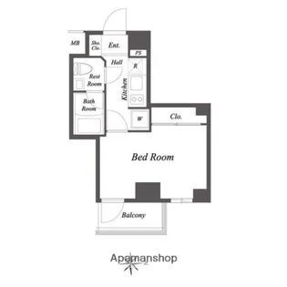 ルクレ住吉【4階】の間取り