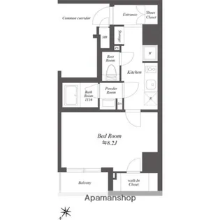 ルクレ押上【9階】の間取り