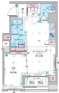 GENOVIA 東神田 GREEN VEIL【4階】の間取り