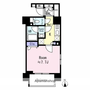 ガリシア東上野【3階】の間取り
