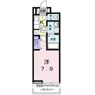 メゾン・ド・プリュネ【1階】の間取り