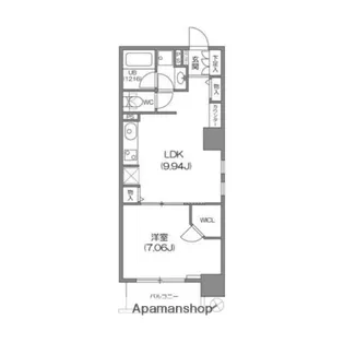 ルクレ新川レジデンス【4階】の間取り