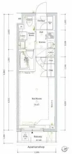 AXAS木場アジールコート【3階】の間取り