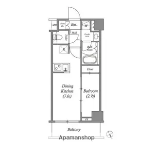 ARKMARK水天宮前Ⅱ【2階】の間取り