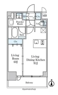 ディームス東陽町Ⅱ【7階】の間取り
