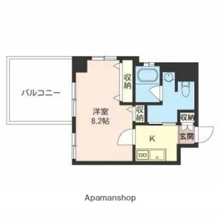 レジデンスシャルマンプレデュフルーブ【5階】の間取り