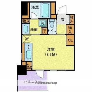 CITY SPIRE芝公園【9階】の間取り