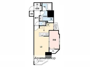 マイナビSTAY浅草蔵前(LUNIQ新御徒町Ⅰ)【9階】の間取り