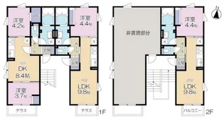 ルート清澄【1階】の間取り