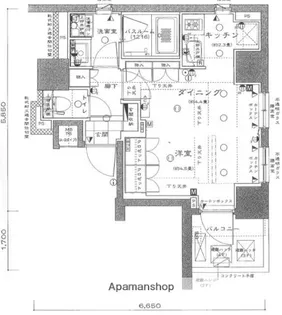 アンビックス神田【4階】の間取り