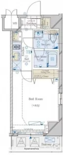 コンシェリア東京AQUA VERT【9階】の間取り