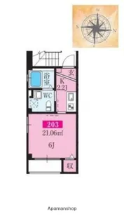 ロータスレジデンス住吉【2階】の間取り