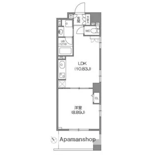 ルクレ新川レジデンス【2階】の間取り