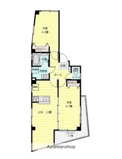 メゾンシャルール【1階】の間取り