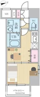 エスティメゾン門前仲町【8階】の間取り