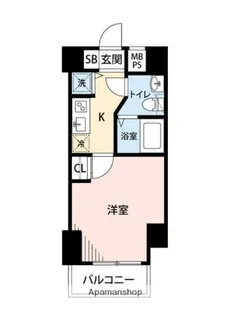 マイナビSTAY門前仲町永代橋(クレアシオン門前仲町)【12階】の間取り
